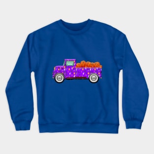 Happy Halloween Pumpkin Truck Crewneck Sweatshirt